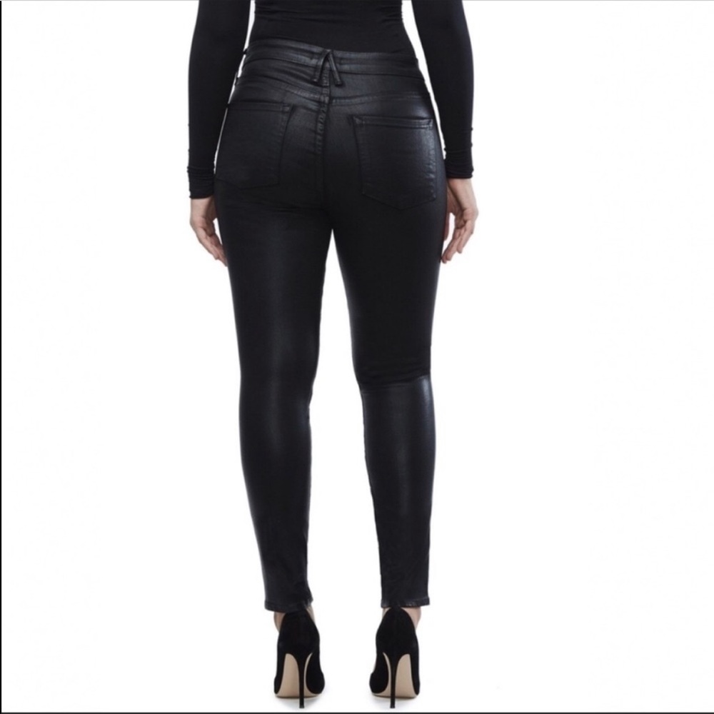 Good American | Good Legs Black Waxy Jeans